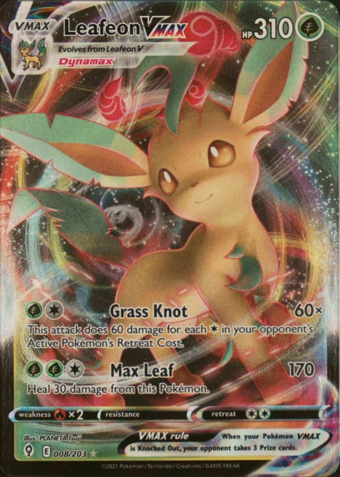 Leafeon Vmax 008/203
