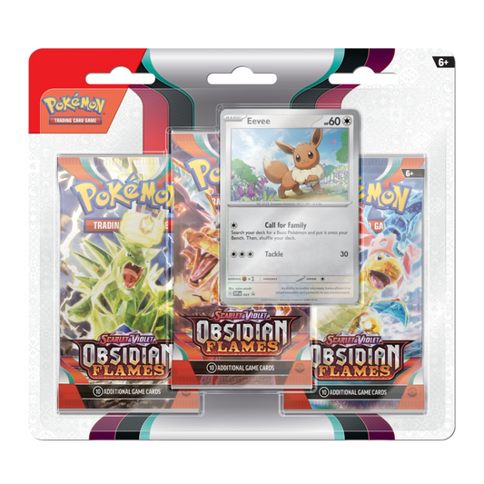 Obsidian Flames 3 Pack Blister (Eevee)